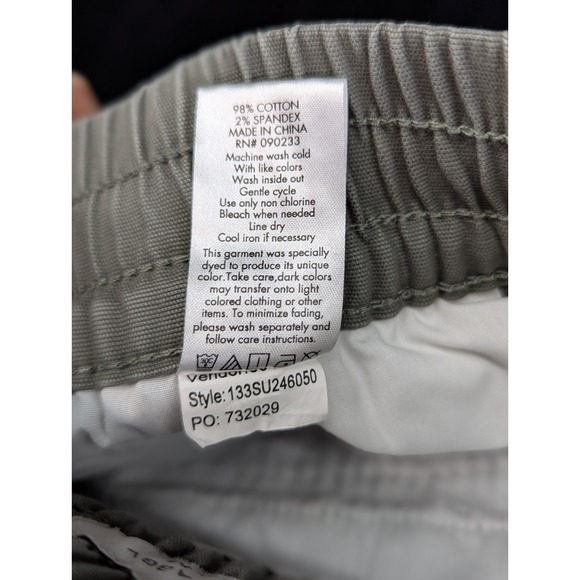 NWT PacSun Baggy Cargo Pant Joggers Drawstring Pull On Green Mens Medium - Picture 12 of 13